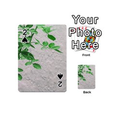 Plants Over Wall Playing Cards 54 (mini)  by dflcprints