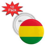 Rasta Colors Red Yellow Gld Green Stripes Pattern Ethiopia 1 75  Buttons (10 Pack) by yoursparklingshop