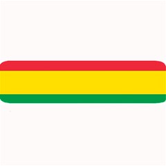 Rasta Colors Red Yellow Gld Green Stripes Pattern Ethiopia Large Bar Mats by yoursparklingshop