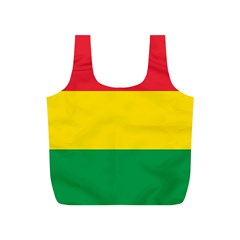 Rasta Colors Red Yellow Gld Green Stripes Pattern Ethiopia Full Print Recycle Bags (s)  by yoursparklingshop