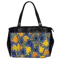 Floral Pattern Background Office Handbags (2 Sides)  by Simbadda