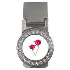 Red Roses Photo Money Clips (cz)  by dflcprints