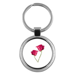 Red Roses Photo Key Chains (round)  by dflcprints