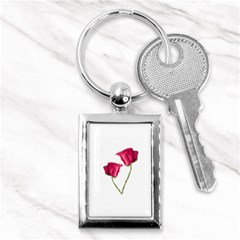 Red Roses Photo Key Chains (rectangle)  by dflcprints