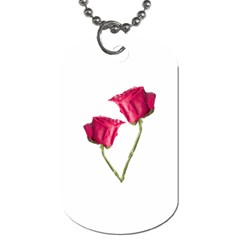 Red Roses Photo Dog Tag (one Side) by dflcprints