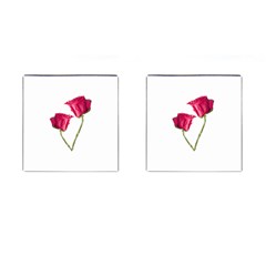 Red Roses Photo Cufflinks (square) by dflcprints