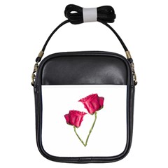 Red Roses Photo Girls Sling Bags by dflcprints