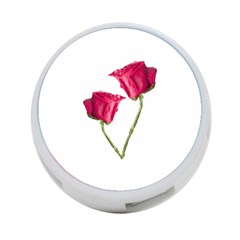 Red Roses Photo 4-port Usb Hub (one Side) by dflcprints