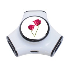 Red Roses Photo 3-port Usb Hub by dflcprints