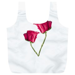 Red Roses Photo Full Print Recycle Bags (l)  by dflcprints