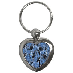 Floral Pattern Background Seamless Key Chains (heart)  by Simbadda