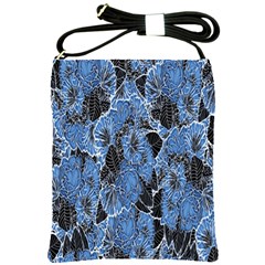 Floral Pattern Background Seamless Shoulder Sling Bags by Simbadda