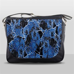 Floral Pattern Background Seamless Messenger Bags by Simbadda