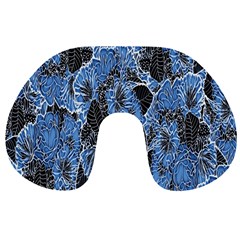 Floral Pattern Background Seamless Travel Neck Pillows by Simbadda