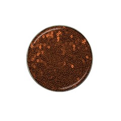 Brown Sequins Background Hat Clip Ball Marker by Simbadda