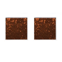 Brown Sequins Background Cufflinks (square) by Simbadda