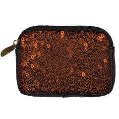 Brown Sequins Background Digital Camera Cases by Simbadda