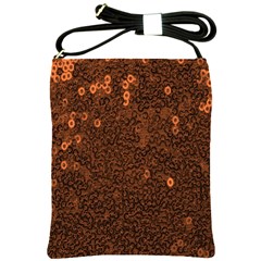 Brown Sequins Background Shoulder Sling Bags by Simbadda