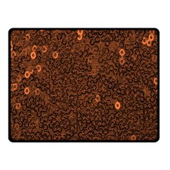 Brown Sequins Background Fleece Blanket (small) by Simbadda