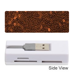 Brown Sequins Background Memory Card Reader (stick)  by Simbadda