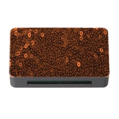 Brown Sequins Background Memory Card Reader With Cf by Simbadda