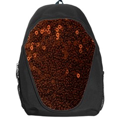 Brown Sequins Background Backpack Bag by Simbadda