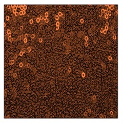 Brown Sequins Background Large Satin Scarf (square) by Simbadda