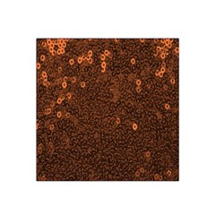 Brown Sequins Background Satin Bandana Scarf by Simbadda