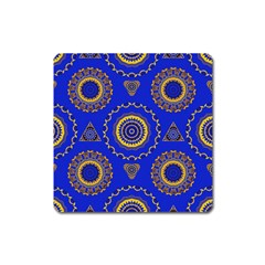 Abstract Mandala Seamless Pattern Square Magnet by Simbadda