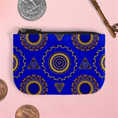 Abstract Mandala Seamless Pattern Mini Coin Purses by Simbadda