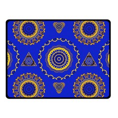 Abstract Mandala Seamless Pattern Fleece Blanket (small) by Simbadda