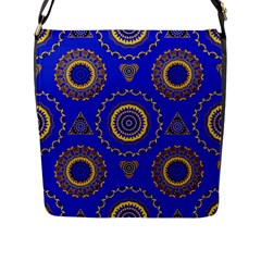 Abstract Mandala Seamless Pattern Flap Messenger Bag (l)  by Simbadda