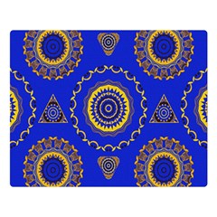 Abstract Mandala Seamless Pattern Double Sided Flano Blanket (large)  by Simbadda