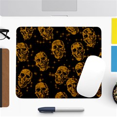 Sparkling Glitter Skulls Golden Large Mousepads by ImpressiveMoments