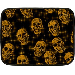 Sparkling Glitter Skulls Golden Fleece Blanket (mini) by ImpressiveMoments