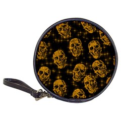 Sparkling Glitter Skulls Golden Classic 20-cd Wallets by ImpressiveMoments