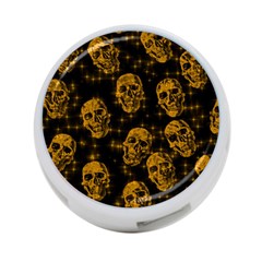 Sparkling Glitter Skulls Golden 4-port Usb Hub (one Side) by ImpressiveMoments