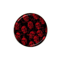 Sparkling Glitter Skulls Red Hat Clip Ball Marker (4 Pack) by ImpressiveMoments