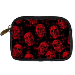 Sparkling Glitter Skulls Red Digital Camera Cases by ImpressiveMoments