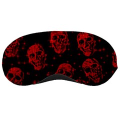 Sparkling Glitter Skulls Red Sleeping Masks by ImpressiveMoments