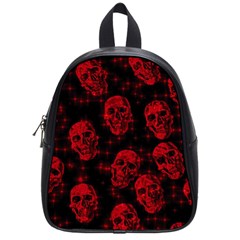 Sparkling Glitter Skulls Red School Bags (small)  by ImpressiveMoments