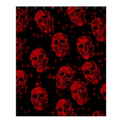 Sparkling Glitter Skulls Red Shower Curtain 60  X 72  (medium)  by ImpressiveMoments