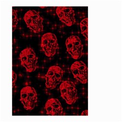 Sparkling Glitter Skulls Red Small Garden Flag (two Sides) by ImpressiveMoments