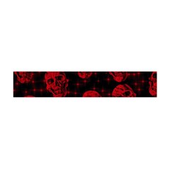 Sparkling Glitter Skulls Red Flano Scarf (mini) by ImpressiveMoments