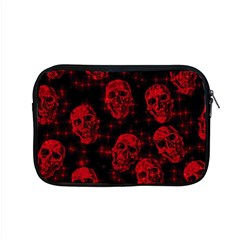 Sparkling Glitter Skulls Red Apple Macbook Pro 15  Zipper Case by ImpressiveMoments