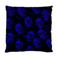 Sparkling Glitter Skulls Blue Standard Cushion Case (one Side) by ImpressiveMoments