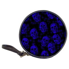 Sparkling Glitter Skulls Blue Classic 20-cd Wallets by ImpressiveMoments