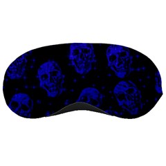 Sparkling Glitter Skulls Blue Sleeping Masks by ImpressiveMoments