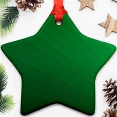 Green Beach Fractal Backdrop Background Ornament (star) by Simbadda