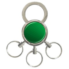 Green Beach Fractal Backdrop Background 3-ring Key Chains by Simbadda